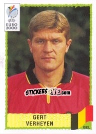 Figurina Gert Verheyen - UEFA Euro Belgium-Netherlands 2000 n. 110 - Panini