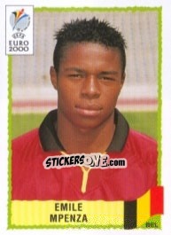 Sticker Emile Mpenza - UEFA Euro Belgium-Netherlands 2000 - Panini