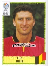 Cromo Luc Nilis - UEFA Euro Belgium-Netherlands 2000 - Panini