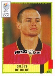 Sticker Gilles De Bilde - UEFA Euro Belgium-Netherlands 2000 - Panini