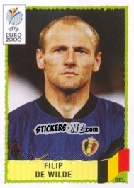 Sticker Filip De Wilde - UEFA Euro Belgium-Netherlands 2000 - Panini