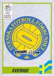 Sticker Emblem Sweden - UEFA Euro Belgium-Netherlands 2000 n. 118 - Panini