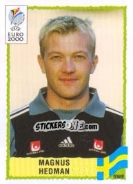 Sticker Magnus Hedman - UEFA Euro Belgium-Netherlands 2000 n. 121 - Panini