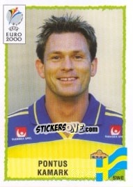 Sticker Pontus Kamark - UEFA Euro Belgium-Netherlands 2000 - Panini