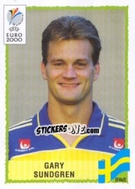 Sticker Gary Sundgren - UEFA Euro Belgium-Netherlands 2000 n. 127 - Panini