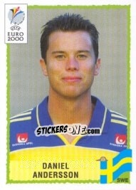 Sticker Daniel Andersson - UEFA Euro Belgium-Netherlands 2000 - Panini