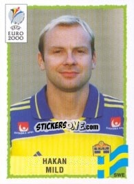Sticker Hakan Mild - UEFA Euro Belgium-Netherlands 2000 - Panini