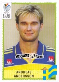 Sticker Andreas Andersson - UEFA Euro Belgium-Netherlands 2000 - Panini