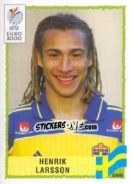 Sticker Henrik Larsson - UEFA Euro Belgium-Netherlands 2000 n. 137 - Panini