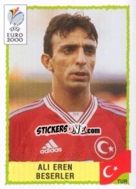 Sticker Ali Eren Beserler - UEFA Euro Belgium-Netherlands 2000 n. 148 - Panini