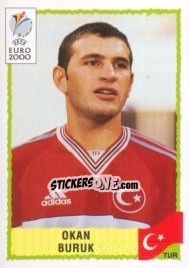 Sticker Okan Buruk - UEFA Euro Belgium-Netherlands 2000 n. 154 - Panini