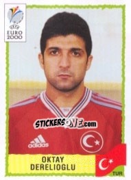 Sticker Oktay Derelioglu - UEFA Euro Belgium-Netherlands 2000 - Panini