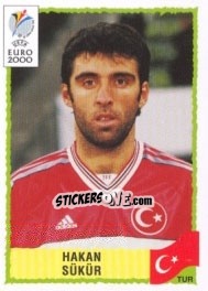 Sticker Hakan Sukur - UEFA Euro Belgium-Netherlands 2000 - Panini