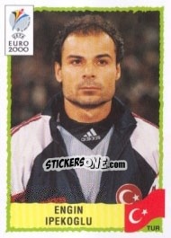 Sticker Engin Ipekoglu - UEFA Euro Belgium-Netherlands 2000 n. 163 - Panini