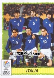 Sticker Team Italy - Part 1 - UEFA Euro Belgium-Netherlands 2000 - Panini