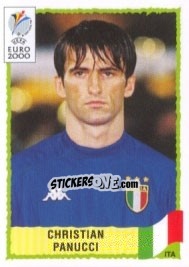 Sticker Christian Panucci - UEFA Euro Belgium-Netherlands 2000 - Panini