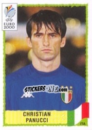 Sticker Christian Panucci - UEFA Euro Belgium-Netherlands 2000 n. 168 - Panini
