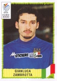 Sticker Gianluca Zambrotta - UEFA Euro Belgium-Netherlands 2000 n. 178 - Panini