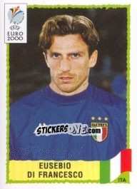 Sticker Eusebio Di Francesco - UEFA Euro Belgium-Netherlands 2000 - Panini