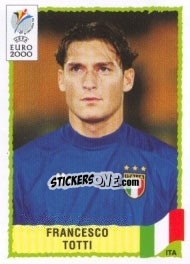 Sticker Francesco Totti - UEFA Euro Belgium-Netherlands 2000 n. 181 - Panini
