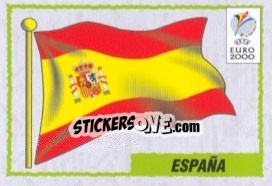 Sticker Emblem Spain - UEFA Euro Belgium-Netherlands 2000 n. 187 - Panini