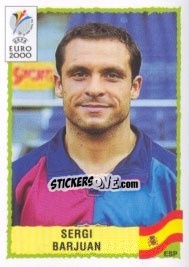 Sticker Sergi Barjuan - UEFA Euro Belgium-Netherlands 2000 - Panini