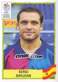 Cromo Sergi Barjuan - UEFA Euro Belgium-Netherlands 2000 - Panini