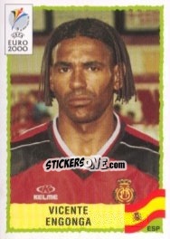 Sticker Vicente Engonga - UEFA Euro Belgium-Netherlands 2000 - Panini