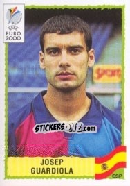 Figurina Josep Guardiola - UEFA Euro Belgium-Netherlands 2000 - Panini