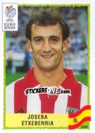 Sticker Joseba Etxeberria - UEFA Euro Belgium-Netherlands 2000 n. 204 - Panini