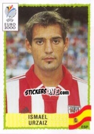 Sticker Ismael Urzaiz - UEFA Euro Belgium-Netherlands 2000 - Panini