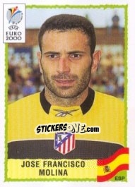 Sticker Jose Francisco Molina - UEFA Euro Belgium-Netherlands 2000 n. 209 - Panini