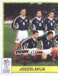 Sticker Team Yugoslavia - Part 1 - UEFA Euro Belgium-Netherlands 2000 - Panini