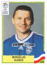 Sticker Miroslav Djukic - UEFA Euro Belgium-Netherlands 2000 n. 214 - Panini