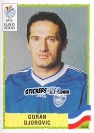 Sticker Goran Djorovic - UEFA Euro Belgium-Netherlands 2000 - Panini