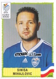 Sticker Sinisa Mihajlovic - UEFA Euro Belgium-Netherlands 2000 n. 216 - Panini