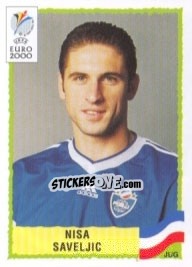 Sticker Nisa Saveljic - UEFA Euro Belgium-Netherlands 2000 - Panini