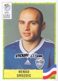 Sticker Nenad Grozdic - UEFA Euro Belgium-Netherlands 2000 - Panini