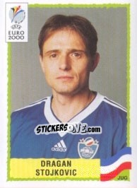 Sticker Dragan Stojkovic - UEFA Euro Belgium-Netherlands 2000 - Panini