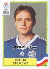 Sticker Dragan Stojkovic - UEFA Euro Belgium-Netherlands 2000 n. 225 - Panini
