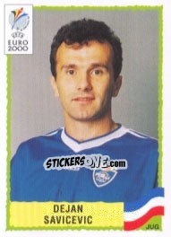 Sticker Dejan Savicevic - UEFA Euro Belgium-Netherlands 2000 - Panini