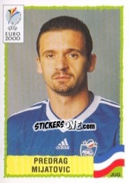 Cromo Predrag Mijatovic - UEFA Euro Belgium-Netherlands 2000 - Panini