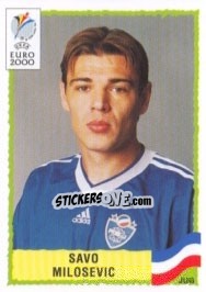 Cromo Savo Milosevic - UEFA Euro Belgium-Netherlands 2000 - Panini