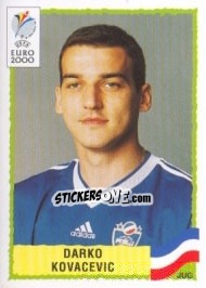 Sticker Darko Kovacevic - UEFA Euro Belgium-Netherlands 2000 - Panini
