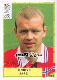 Sticker Henning Berg - UEFA Euro Belgium-Netherlands 2000 - Panini