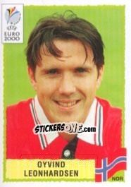 Sticker Oyvind Leonhardsen - UEFA Euro Belgium-Netherlands 2000 - Panini