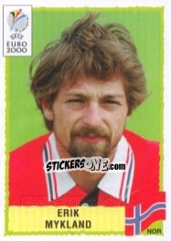 Sticker Erik Mykland - UEFA Euro Belgium-Netherlands 2000 n. 242 - Panini