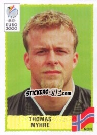 Sticker Thomas Myhre - UEFA Euro Belgium-Netherlands 2000 - Panini