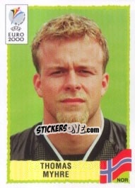 Sticker Thomas Myhre - UEFA Euro Belgium-Netherlands 2000 n. 251 - Panini