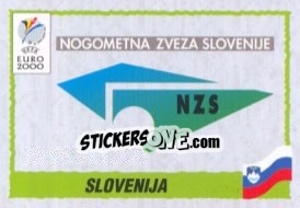 Sticker Emblem Slovenia - UEFA Euro Belgium-Netherlands 2000 - Panini